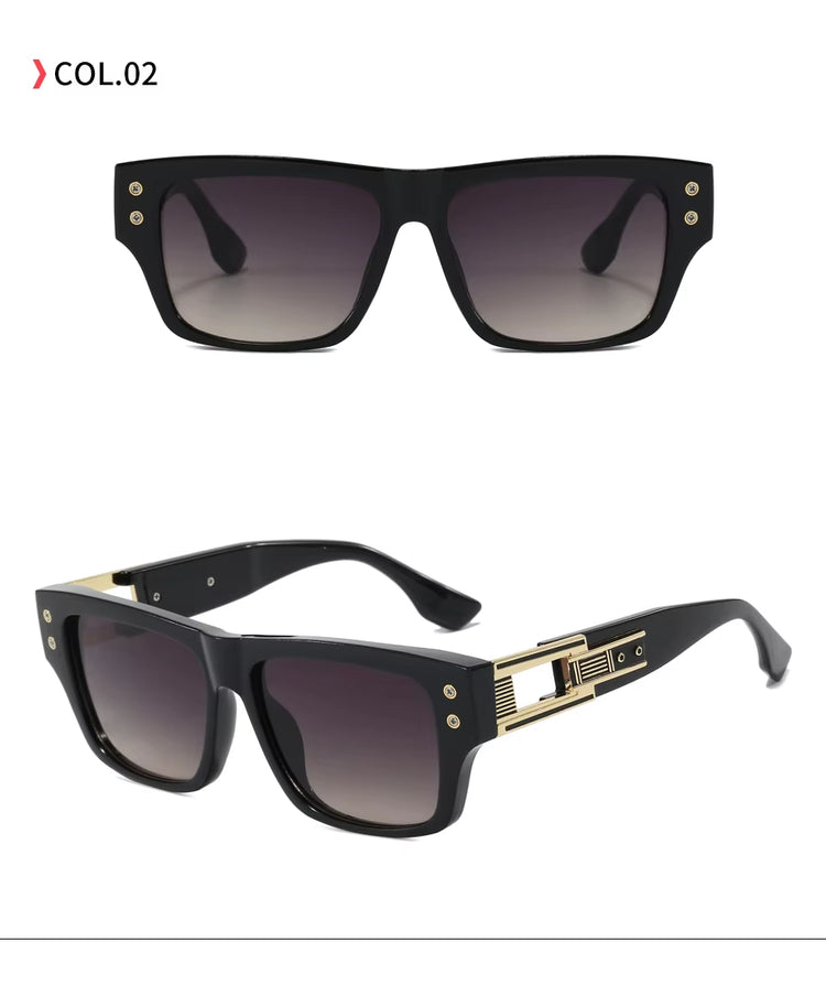 Rio Gradiant Unisex Retro Square Frame Sunglasses