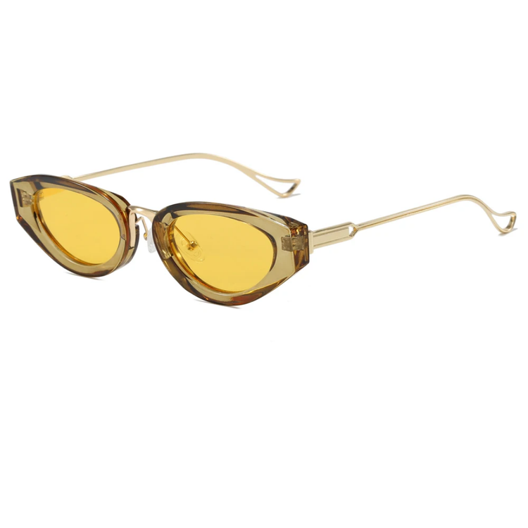 Monaco Womens Narrow Oval Frame UV400 Sunglasses
