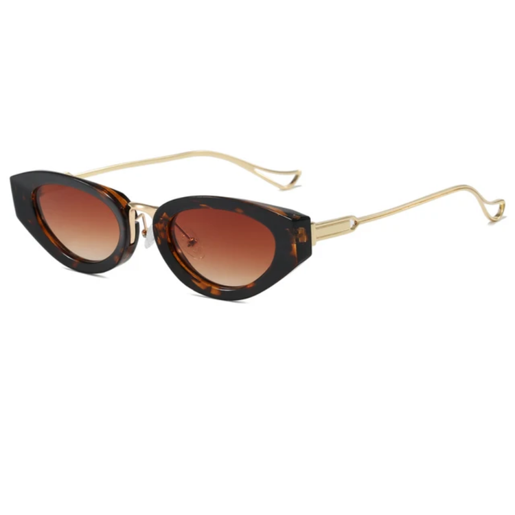 Monaco Womens Narrow Oval Frame UV400 Sunglasses