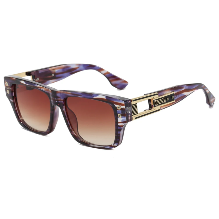 Rio Gradiant Unisex Retro Square Frame Sunglasses