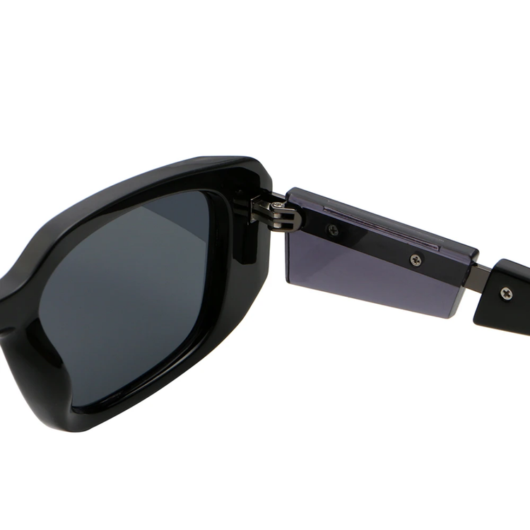 Rebel Retro Rectangular Thick Frame UV400 Sunglasses