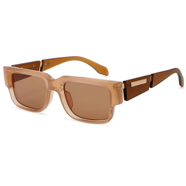 Axel Men's Gradient Lens Retro Square Frame UV400 Sunglasses