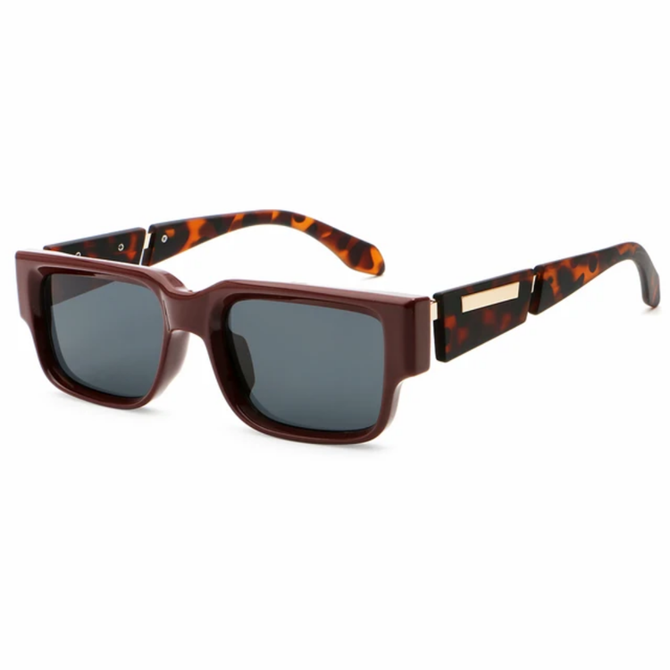 Axel Men's Gradient Lens Retro Square Frame UV400 Sunglasses