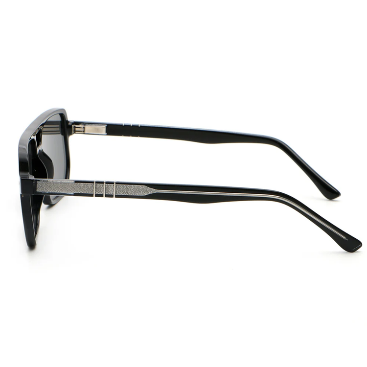 Dash Unisex Retro Square Frame UV400 Aviator Sunglasses