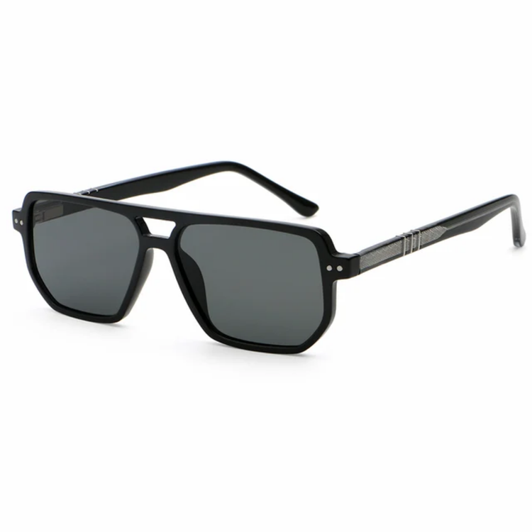 Dash Unisex Retro Square Frame UV400 Aviator Sunglasses
