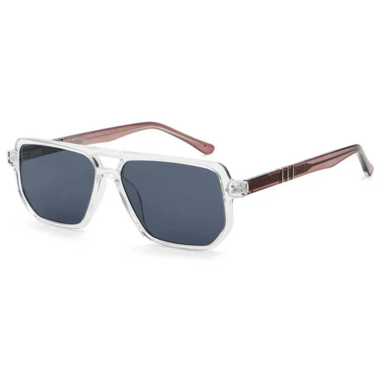 Dash Unisex Retro Square Frame UV400 Aviator Sunglasses