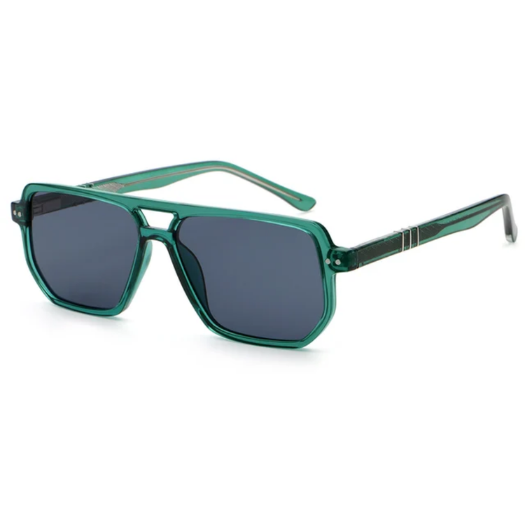 Dash Unisex Retro Square Frame UV400 Aviator Sunglasses