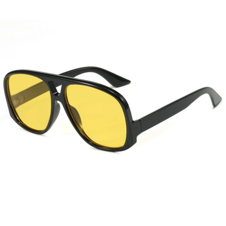 Cylo Oversized Unisex Flat Top Pilot Frame UV400 Sunglasses