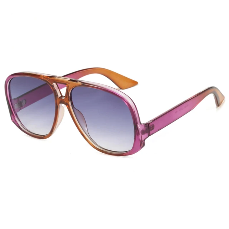 Cylo Oversized Unisex Flat Top Pilot Frame UV400 Sunglasses