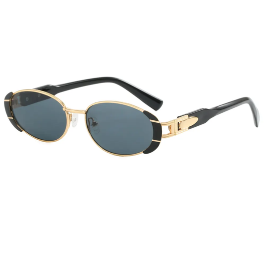 Renzo Retro Oval Frame Unisex UV400 Sunglasses