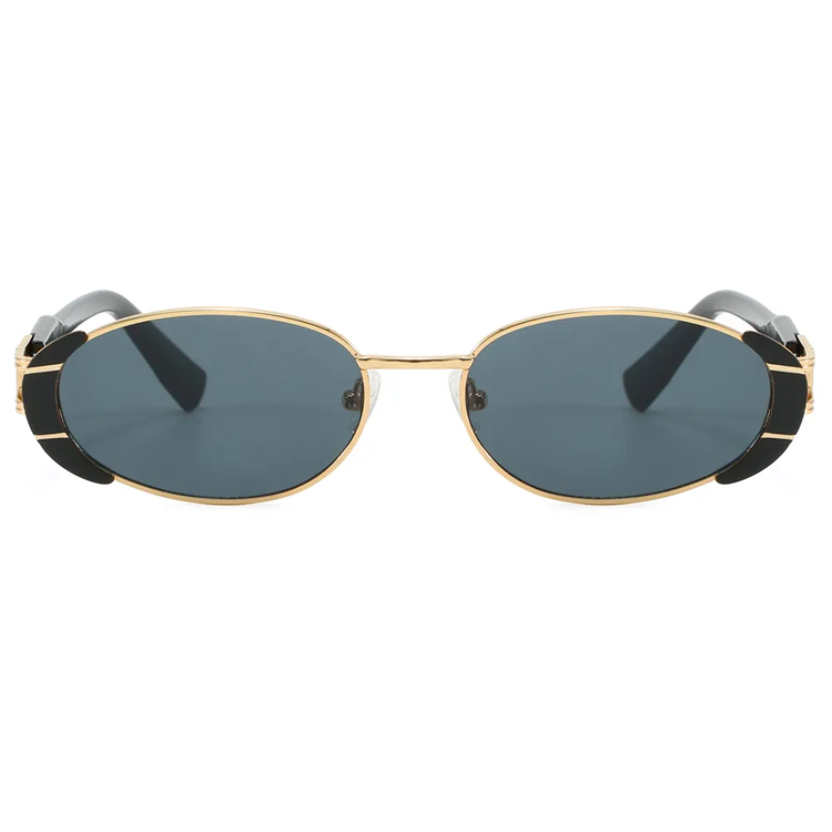 Renzo Retro Oval Frame Unisex UV400 Sunglasses
