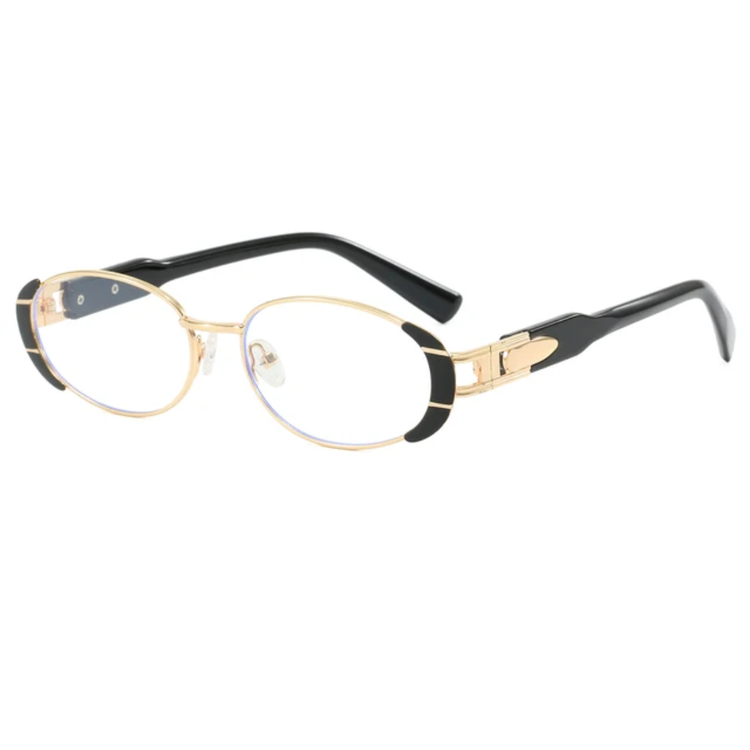Renzo Retro Oval Frame Unisex UV400 Sunglasses