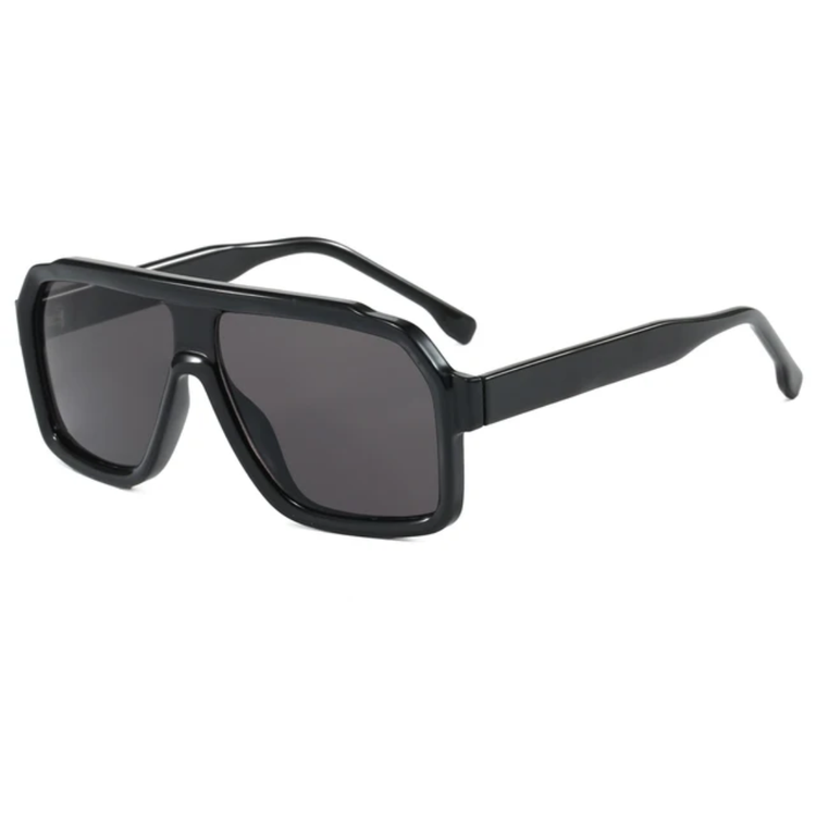 Zephyr Unisex UV400 Oversized Retro Pilot Frame Sunglasses