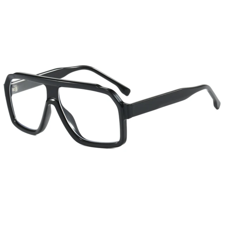 Zephyr Unisex UV400 Oversized Retro Pilot Frame Sunglasses
