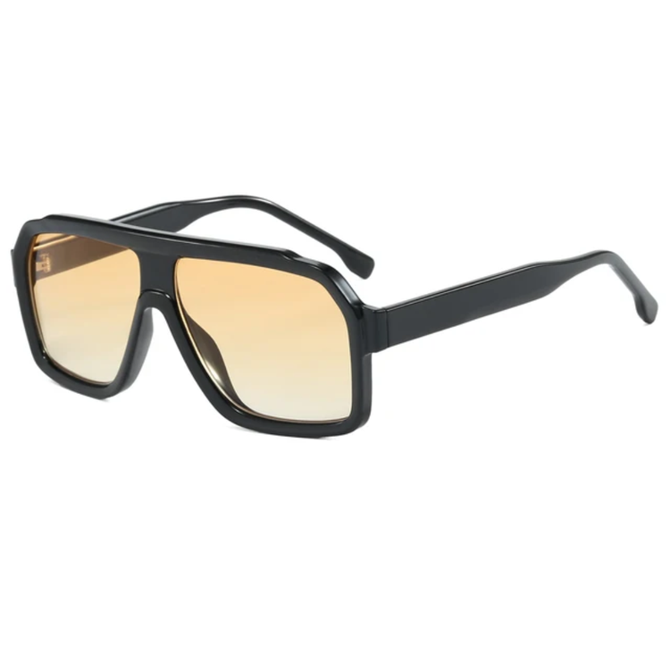 Zephyr Unisex UV400 Oversized Retro Pilot Frame Sunglasses