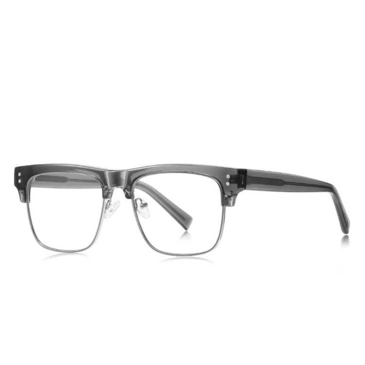 Isla Unisex Half-Rim Square Cat Eye Frame Anti-Blue Light Glasses