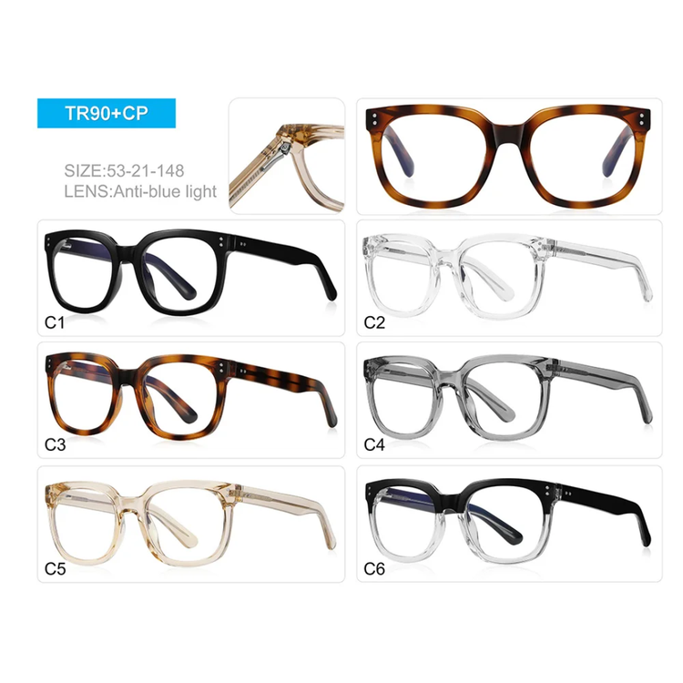 Kai Unisex Square Frame Anti-Blue Light Glasses