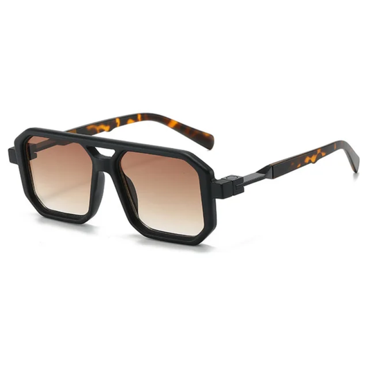 Hayes Men's Double Bridge Pilot Frame UV400 Sunglasses