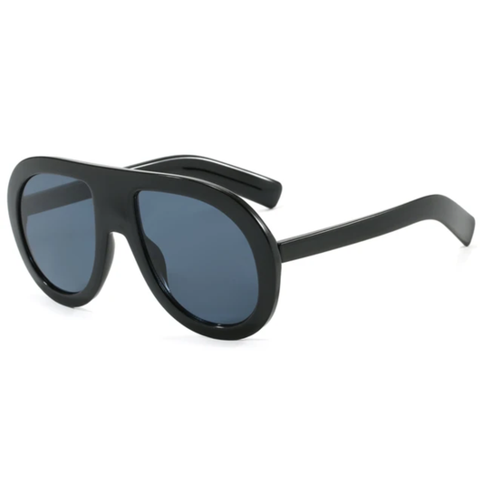Indigo Oversized Retro Unisex Flat Top UV400 SUnglasses