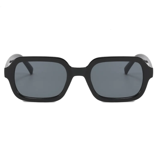 Thatcher Unisex UV400 Rectangle Frame Sunglasses