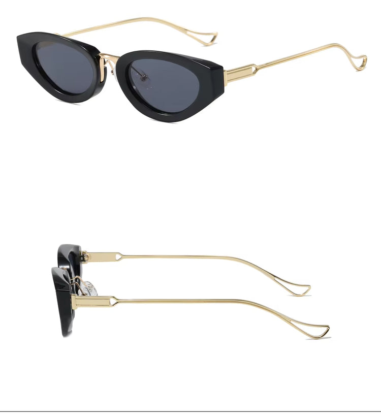 Monaco Womens Narrow Oval Frame UV400 Sunglasses