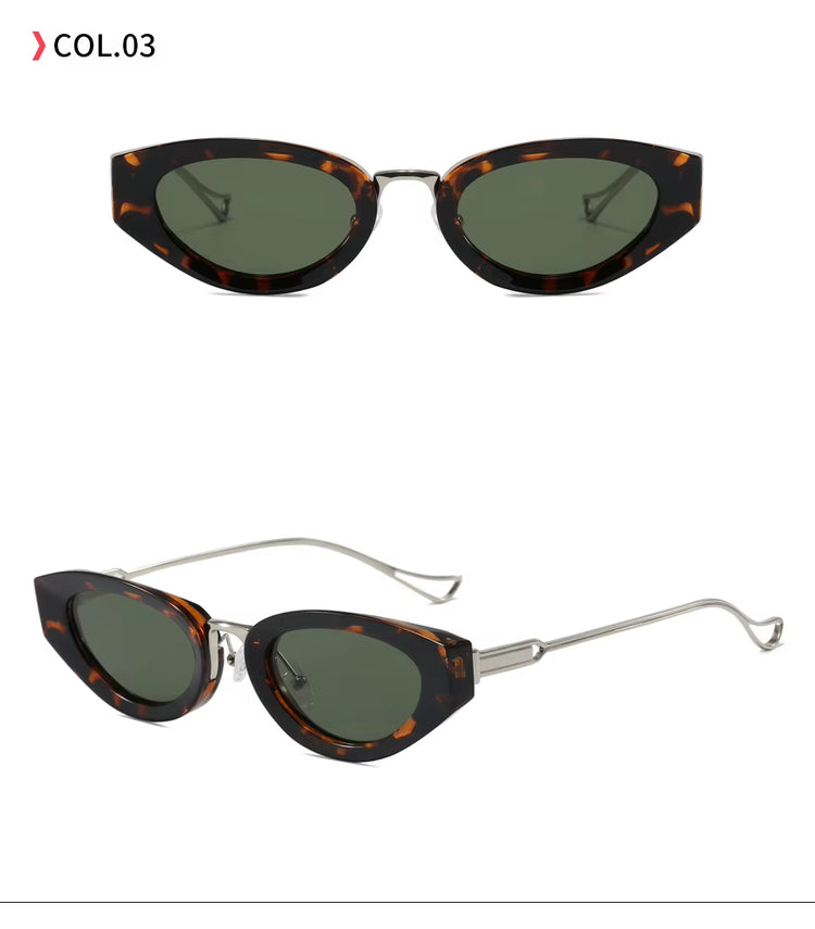 Monaco Womens Narrow Oval Frame UV400 Sunglasses