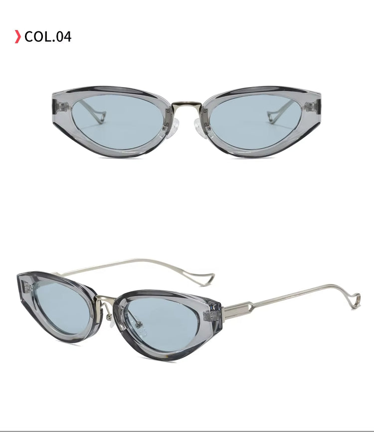 Monaco Womens Narrow Oval Frame UV400 Sunglasses