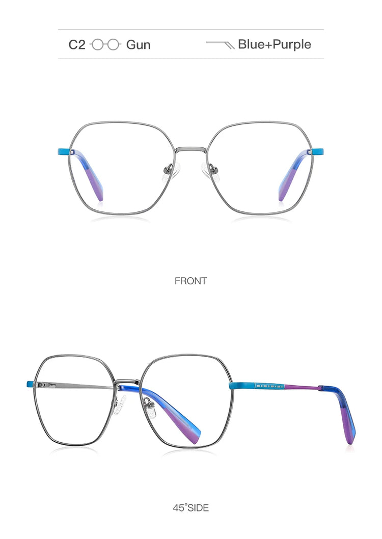 DEON UNISEX POLYGON ANTI BLUE LIGHT GLASSES
