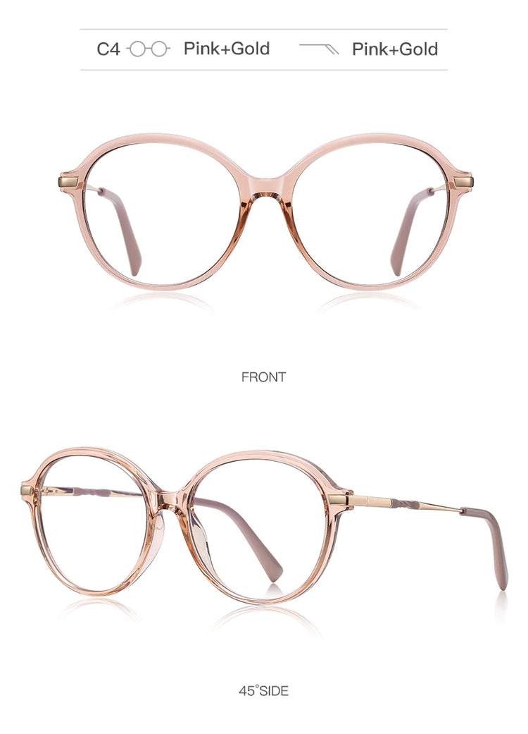 OLIVIA OVAL ANTI-BLUE LIGHT BLOCKING GLASSES