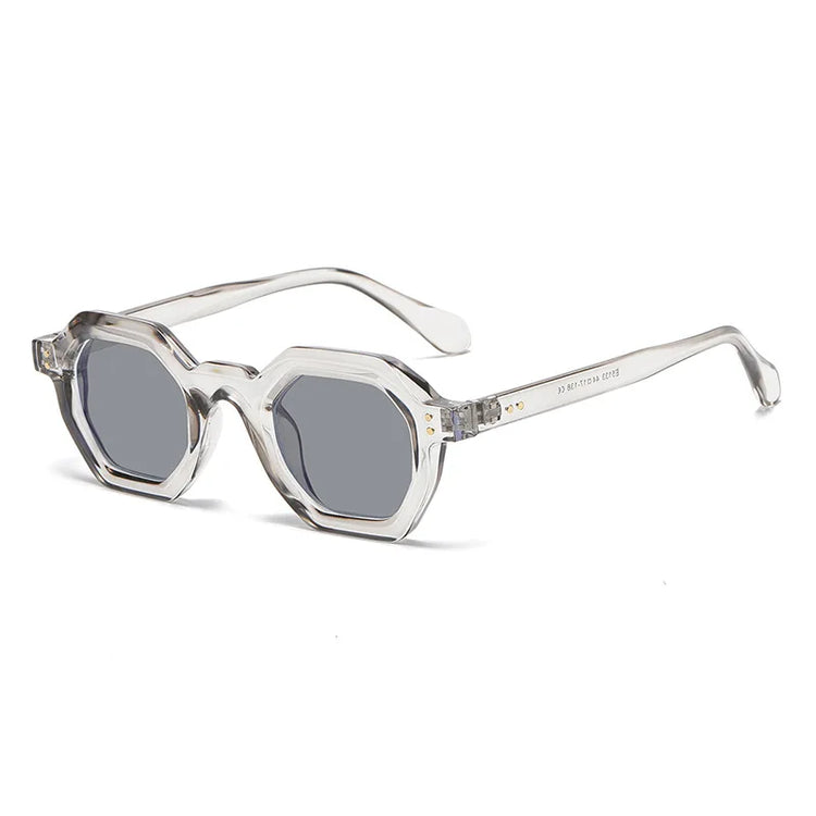 ISRAEL UNISEX RETRO HEXAGONAL FRAME POLARIZED SUNGLASSES