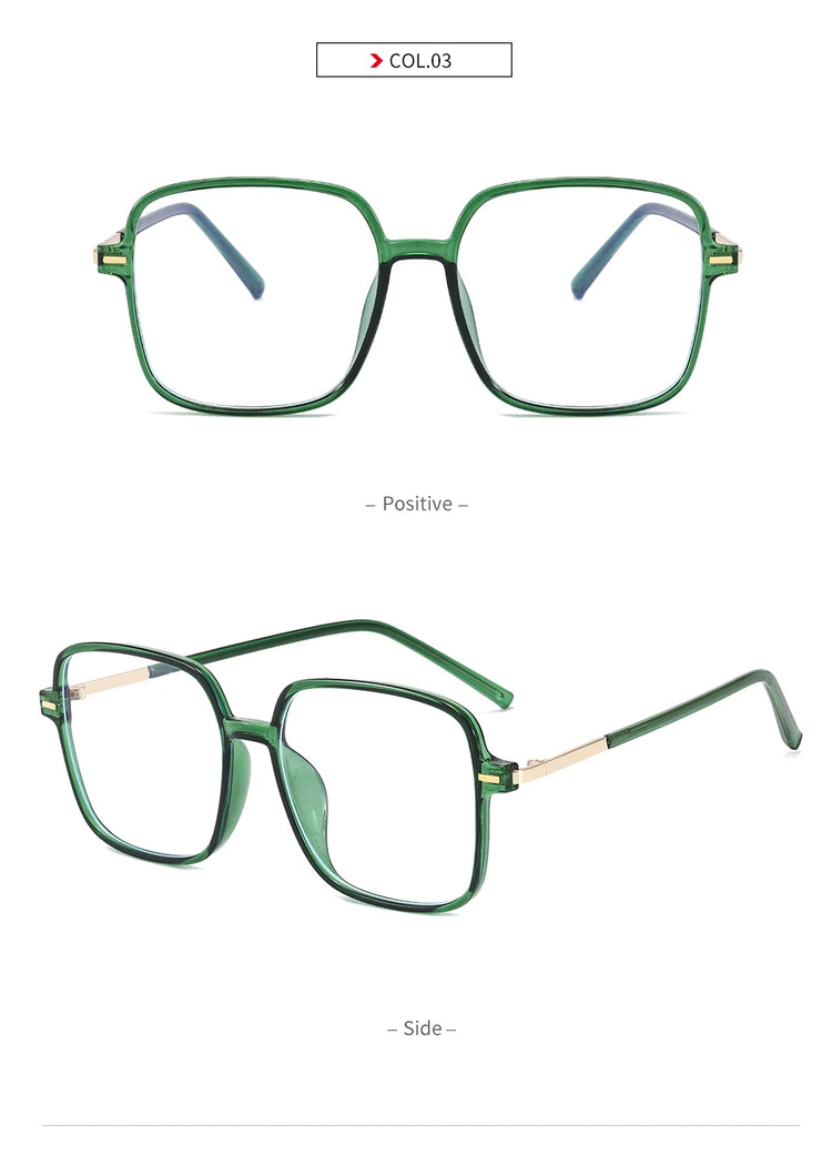 Briar Oversized Square Frame Anti-Blue Light Blocking Glasses