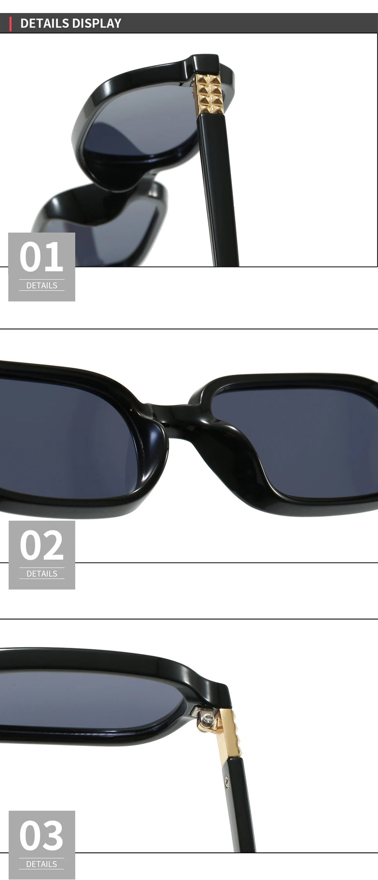 Eon Rectangular Frame Unisex UV400 Sunglasses