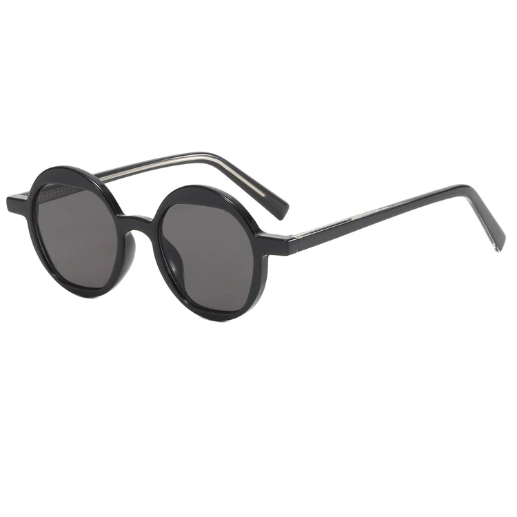 HUGHES WOMENS RETRO ROUND FRAME UV400 SUNGLASSES