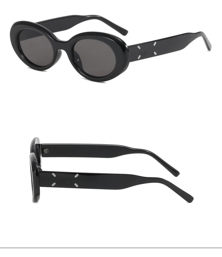 Iris Women's Small Retro Oval Frame UV400 Sunglasses