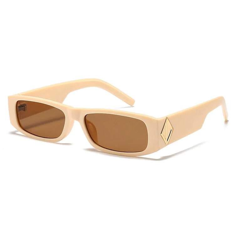 EGYPT UNISEX RETRO RECTANGULAR FRAME UV400 SUNGLASSES