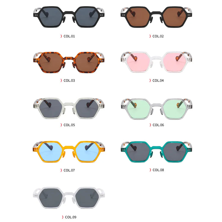 DEON UNISEX U400 MINI GEOMETRIC FRAME SUNGLASSES