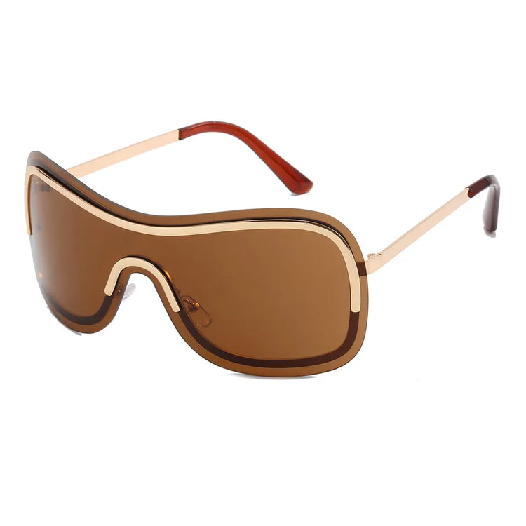 MURRAY UNISEX OVERSIZED RIMLESS Y2K SUNGLASSES