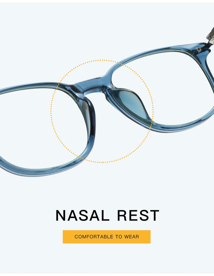 MARLEY UNISEX RETRO ROUND FRAME ANTI-BLUE LIGHT GLASSES