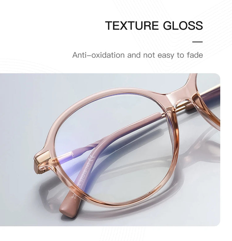 OLIVIA OVAL ANTI-BLUE LIGHT BLOCKING GLASSES
