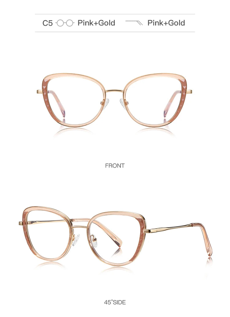 Kaia Women's Cat-Eye Anti-Blue Light Blocking Computer Glasses