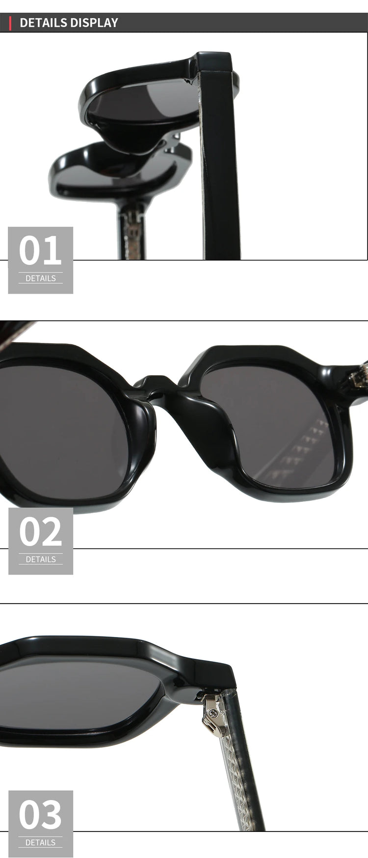 Impact Retro Square Frame Unisex UV400 Sunglasses