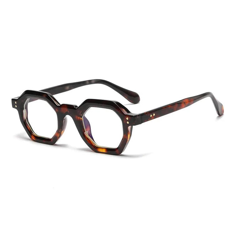 ISRAEL UNISEX RETRO HEXAGONAL FRAME POLARIZED SUNGLASSES