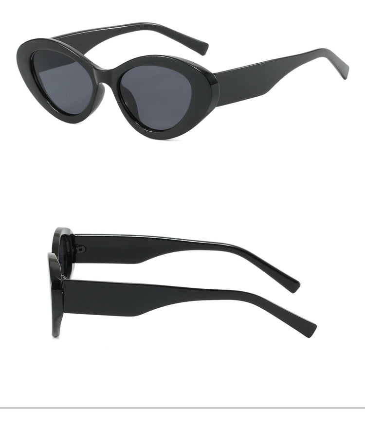 Solstice Women's UV400 Two-Tone Cat Eye Frame Sunglasses