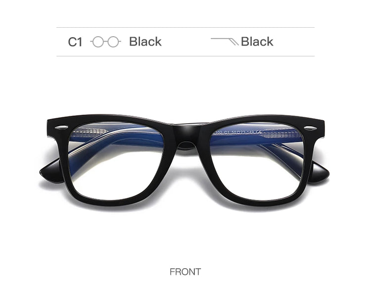 Ellis Unisex Square Frame Anti-Blue Light Glasses