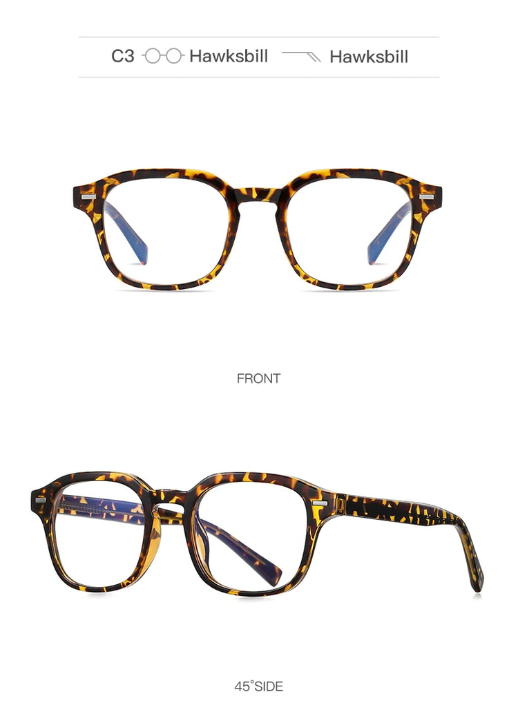 Arden Unisex Square Frame Anti-Blue Light Eyeglasses