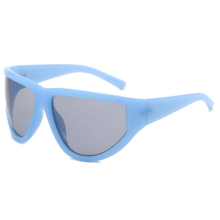 COBY UNISEX UV400 RETRO FLAT TOP CYCLING SUNGLASSES