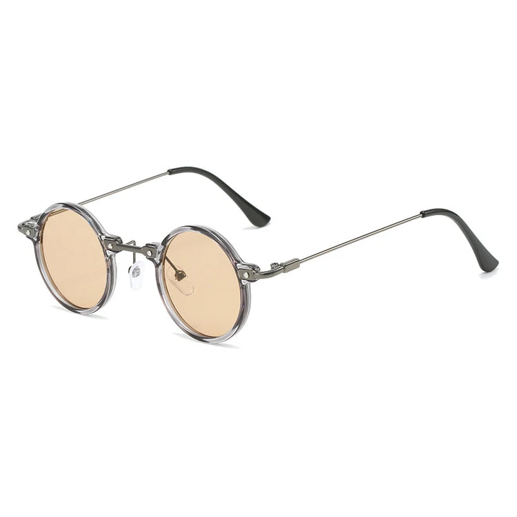 WILLIAM UNISEX RETRO METAL ROUND FRAME UV400 SUNGLASSES