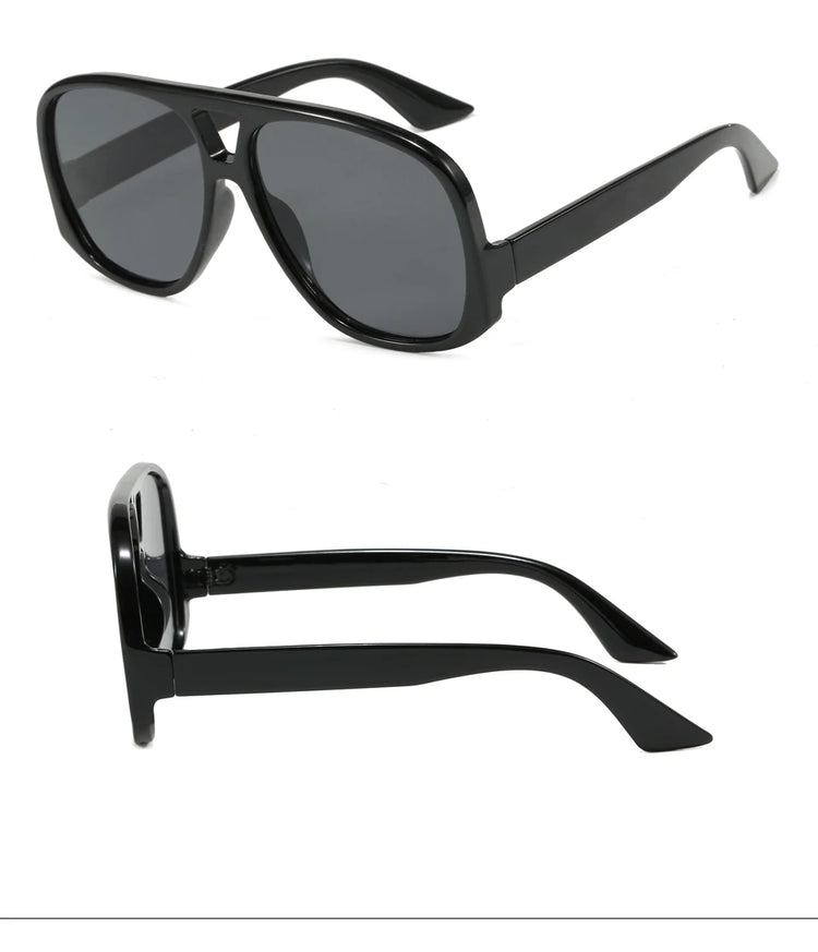 Cylo Oversized Unisex Flat Top Pilot Frame UV400 Sunglasses