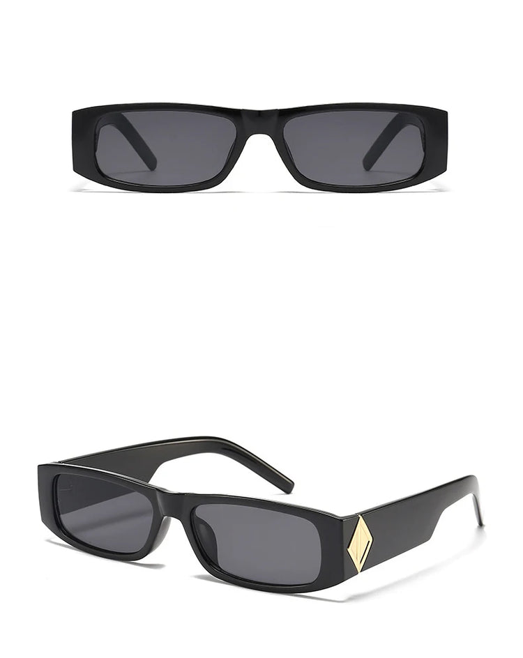 EGYPT UNISEX RETRO RECTANGULAR FRAME UV400 SUNGLASSES