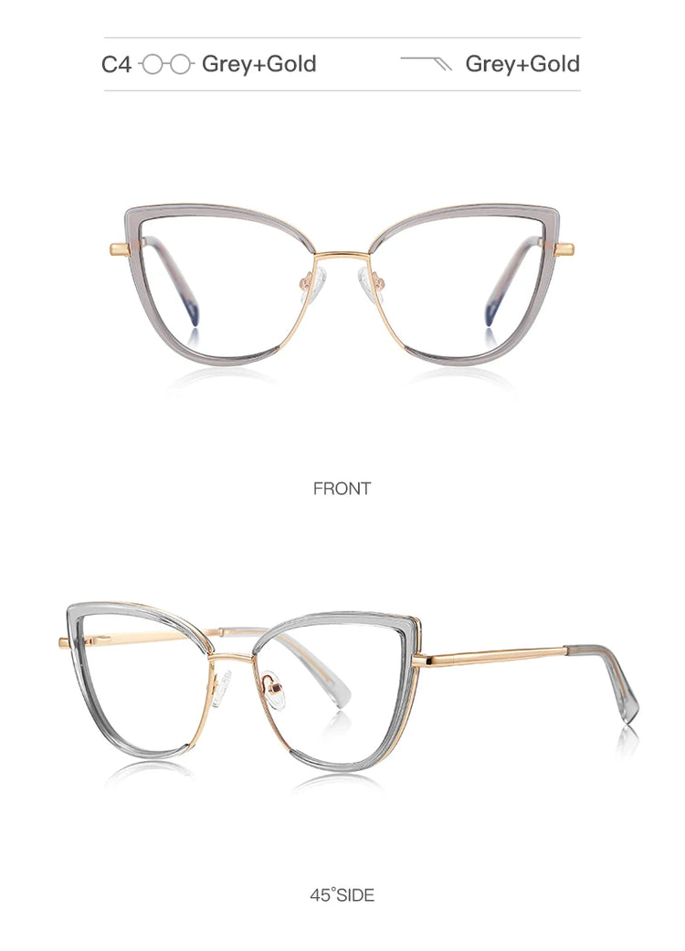 Stella Womens Cat Eye  Anti Blue Light Blocking Glasses